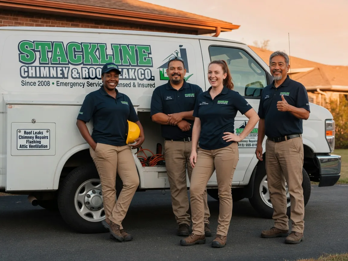 Chimney flashing repair company in Coral, MI
